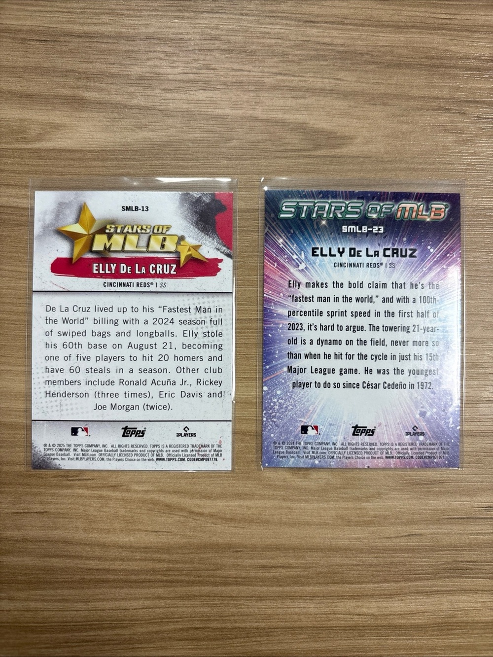 Topps 2024 & 2025 Elly de La Cruz Stars of MLB Baseball Card #SMLB-23 - Picture 2 of 2